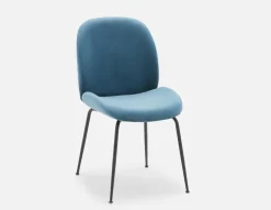JUDITH velvet counter stool with backrest 68 cm