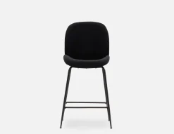 JUDITH velvet counter stool with backrest 68 cm