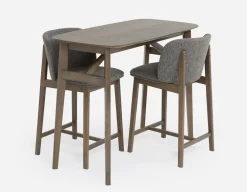 KAILUA mid-century modern 3-piece pub table set