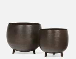 KAYES 2-piece aluminum planter set