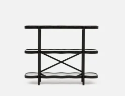 KAYRA 3-tier mirrored Shelves 100 cm