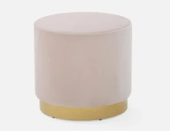 KEIRA velvet ottoman