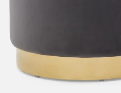 KEIRA velvet ottoman