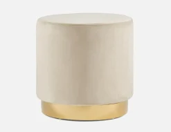KEIRA velvet ottoman
