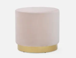 KEIRA velvet ottoman