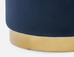 KEIRA velvet ottoman