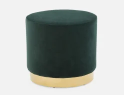KEIRA velvet ottoman