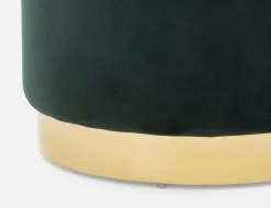 KEIRA velvet ottoman