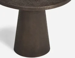 KERALA handcrafted aluminum end table 63 cm