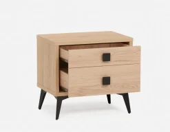 KIERA mid-century modern bedside table
