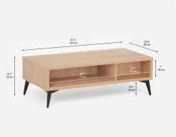 KIERA mid-century modern coffee table