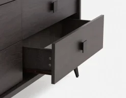 KIERA mid-century modern 6-drawer chest