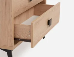 KIERA mid-century modern 5-drawer chest