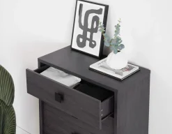 KIERA mid-century modern 5-drawer chest