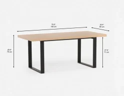 KIERA modern dining table 180cm