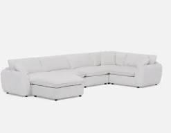 KIMM contemporary 6-pc modular sectional sofa