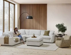 KIMM contemporary 6-pc modular sectional sofa