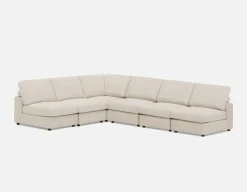 KIMM contemporary 6-pc modular sectional sofa