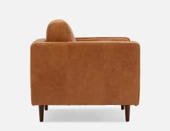 KINSEY 100% leather armchair