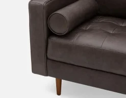 KINSEY 100% leather armchair