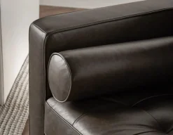 KINSEY 100% leather armchair