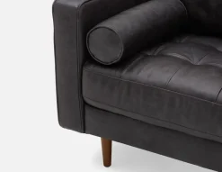 KINSEY 100% leather armchair