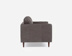 KINSEY 100% leather loveseat