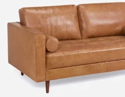 KINSEY 100% leather loveseat