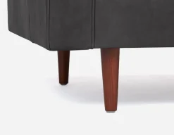 KINSEY 100% leather loveseat
