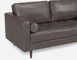 KINSEY 100% leather loveseat