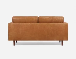 KINSEY 100% leather loveseat