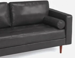 KINSEY 100% leather loveseat