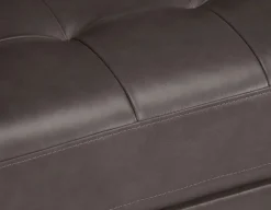 KINSEY 100% leather loveseat