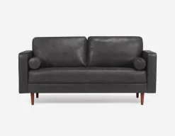 KINSEY 100% leather loveseat