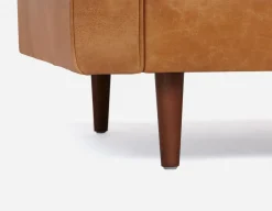 KINSEY 100% leather loveseat