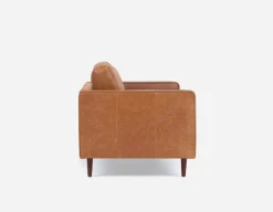 KINSEY 100% leather loveseat