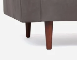 KINSEY 100% leather loveseat