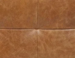 KINSEY 100% leather ottoman