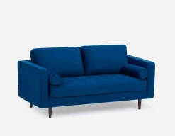 KINSEY velvet 3-seater sofa