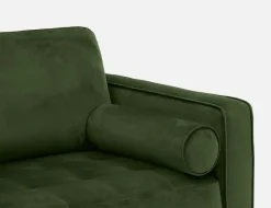 KINSEY velvet 3-seater sofa