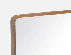 KISUMA mirror with paulownia wood frame 63 cm x 79 cm