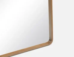 KISUMU mirror with paulownia wood frame 63 cm x 94 cm