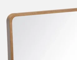 KISUMU mirror with paulownia wood frame 63 cm x 94 cm