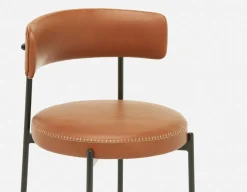 KURO Industrial-modern counter stool with backrest 66cm