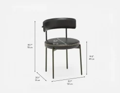 KURO industrial-modern dining chair