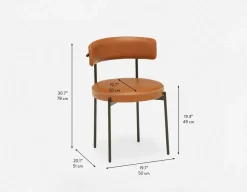 KURO industrial-modern dining chair