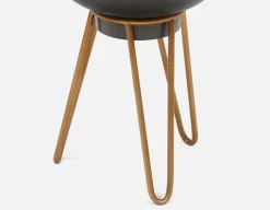 KUSHINA metal planter with stand 50 cm
