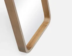 KYUSHA standing floor mirror with paulownia wood frame 36 cm x 147 cm