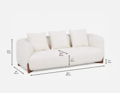 LAUSANNE mid century modern sofa