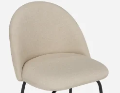 LAVAL mid-century modern counter stool with backrest 61 cm